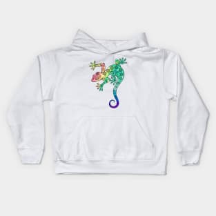 Rainbow Gecko Kids Hoodie